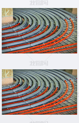 Laying of floor heating