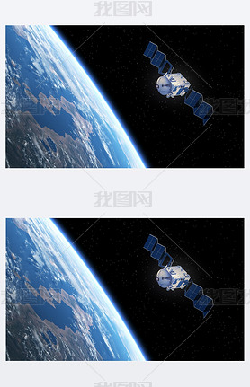 Satellite Deploys Solar Panels