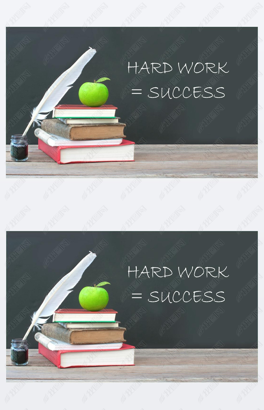 Hard work equals success