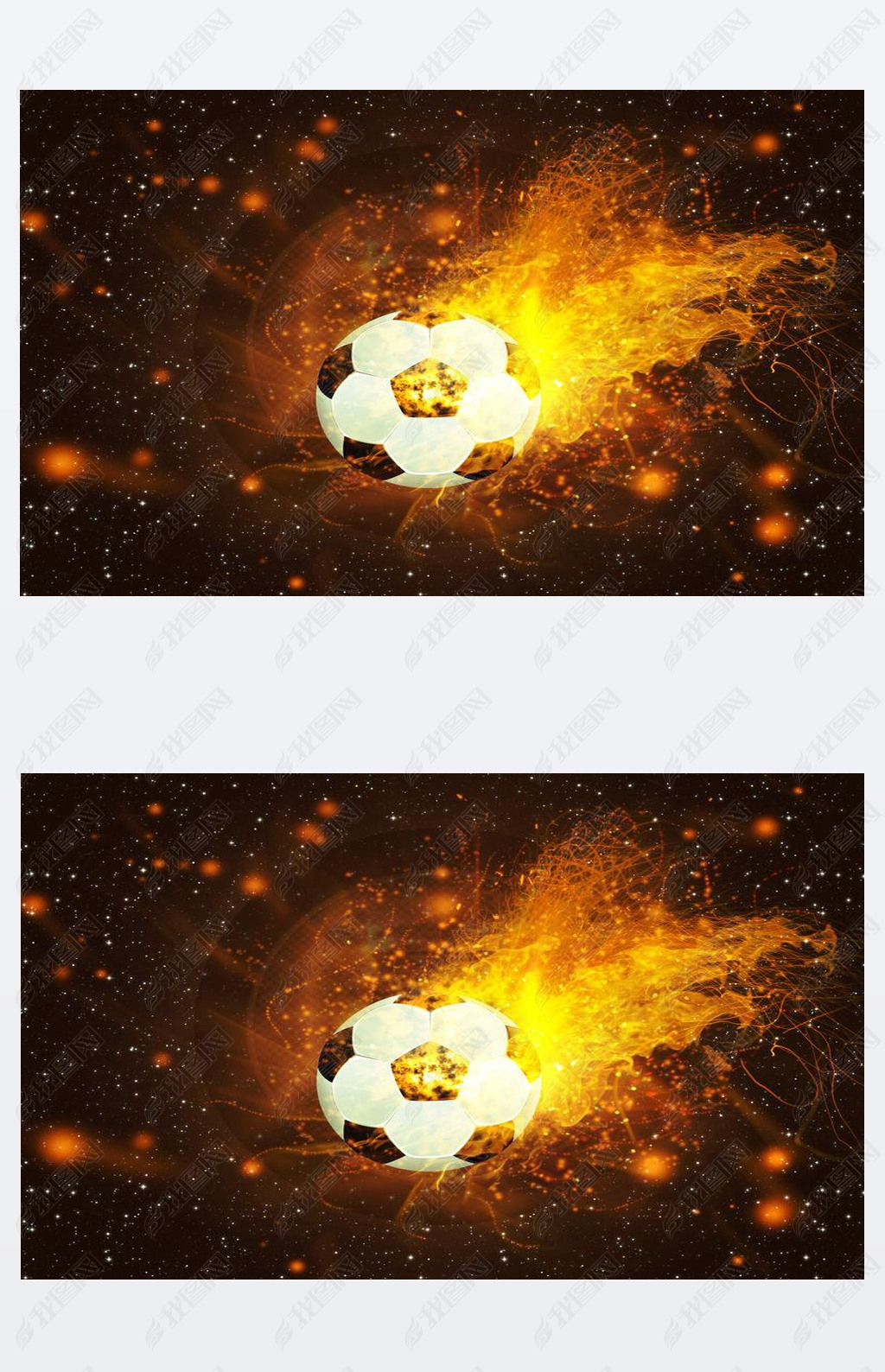 Soccer Ball in Fire