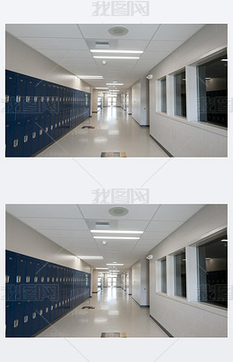 空荡荡的学校走廊下载-编号25540426-建筑空间-我图网