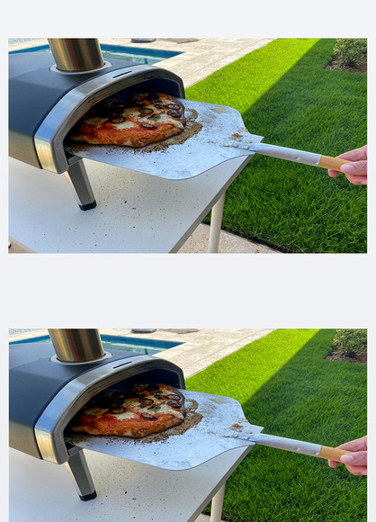 原创在家用木柴烤箱烹调自制披萨版权可商用