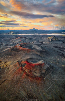 Volcano Craters in the Icelandic Highlands taken in August 2020, post processed using exposure brack