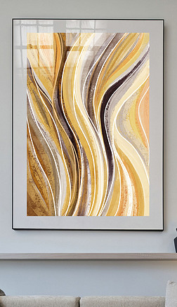 油画喷绘玄关|现代简约手绘抽象几何艺术肌理装饰油画玄关十四