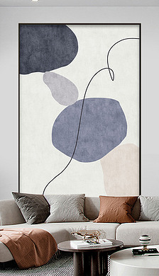 侘寂风北欧ins极简抽象艺术肌理装饰画