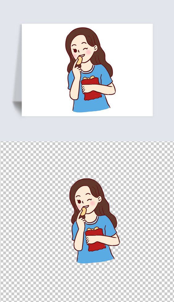 瓜子葵花籽卡通人物手绘免抠png图片素材模板下载 食物 我图网