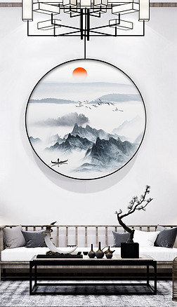 山水风景画国画