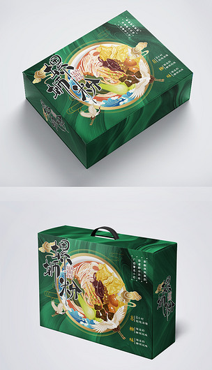 国潮螺蛳粉包装盒包装袋设计