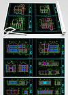 三层中式别墅室内装修CAD施工图
