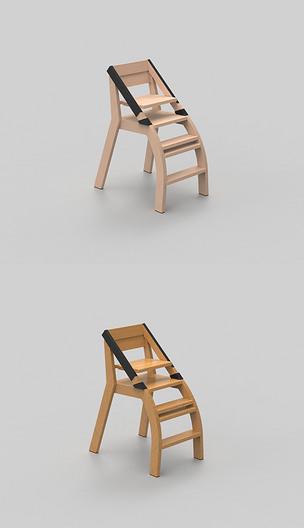 靠背椅犀牛3d模型