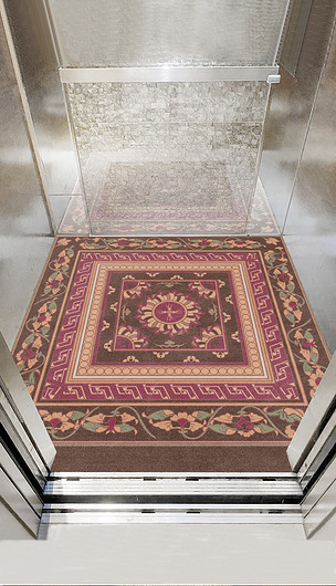 原创现代简约欧式花纹电梯地毯地垫入户脚垫