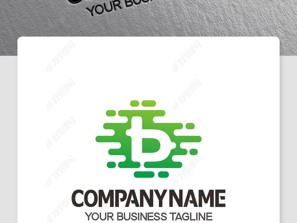 原创b型logo设计b形标志标识ai格式版权可商用