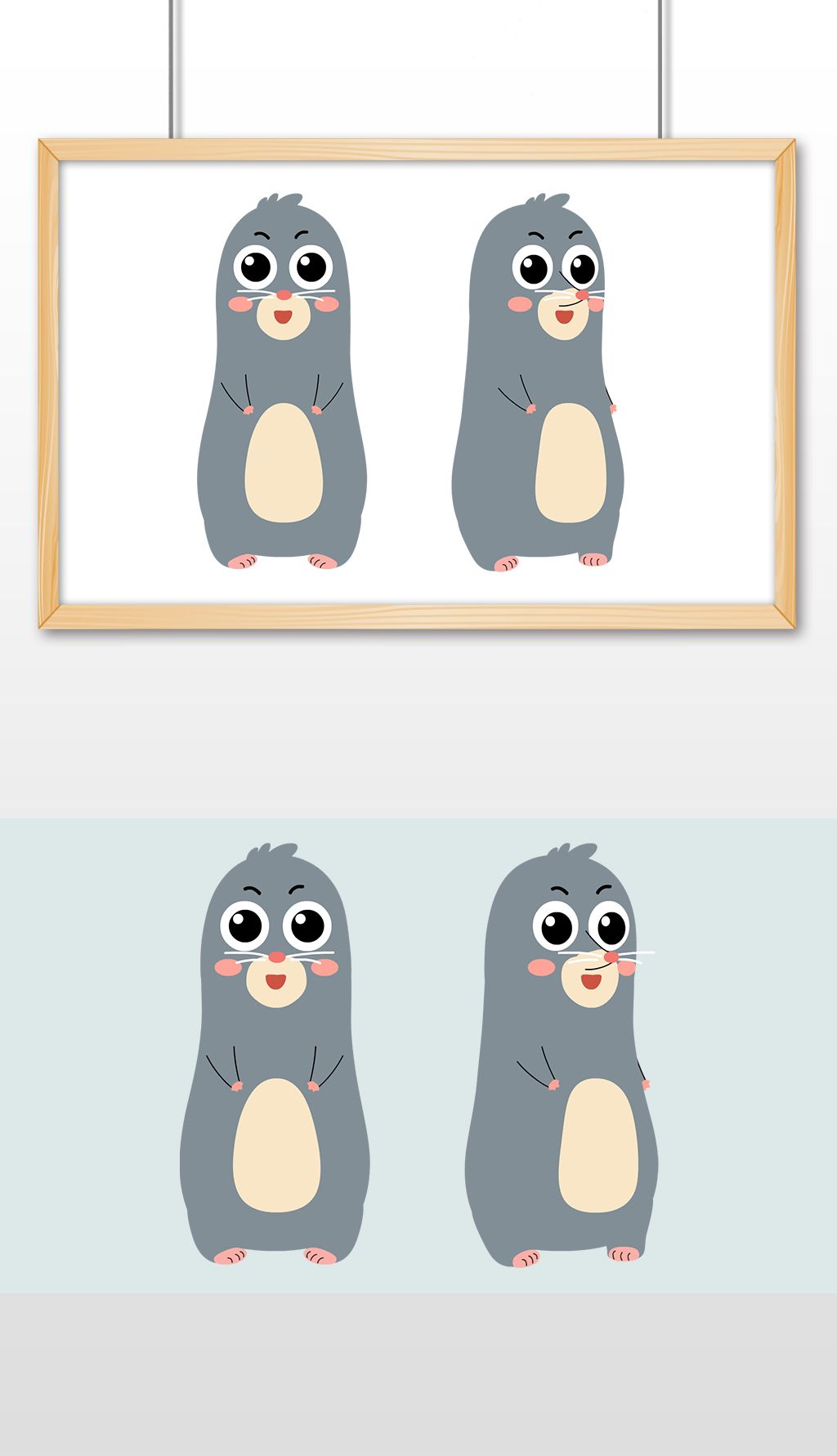 卡通鼹鼠flash2019下载-编号25861333-动物类卡通形象-我图网