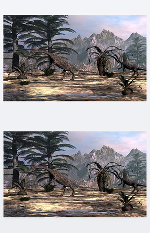 原创anchisaurus恐龙3d渲染版权可商用