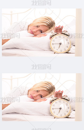 time to get up for displeased blonde lady