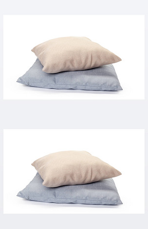 孤立的白色背景上的枕头
