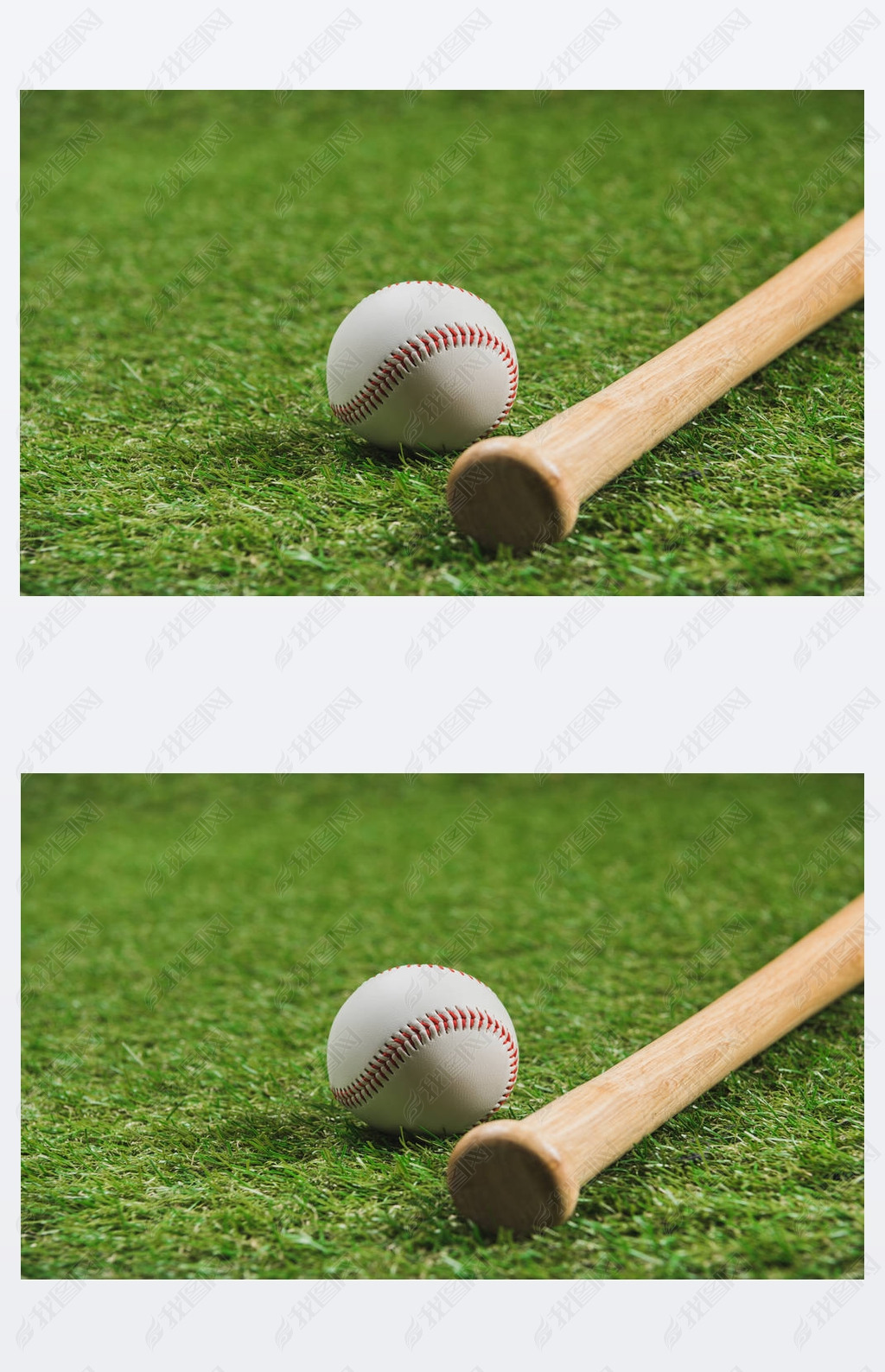 Baseball bat and ball 