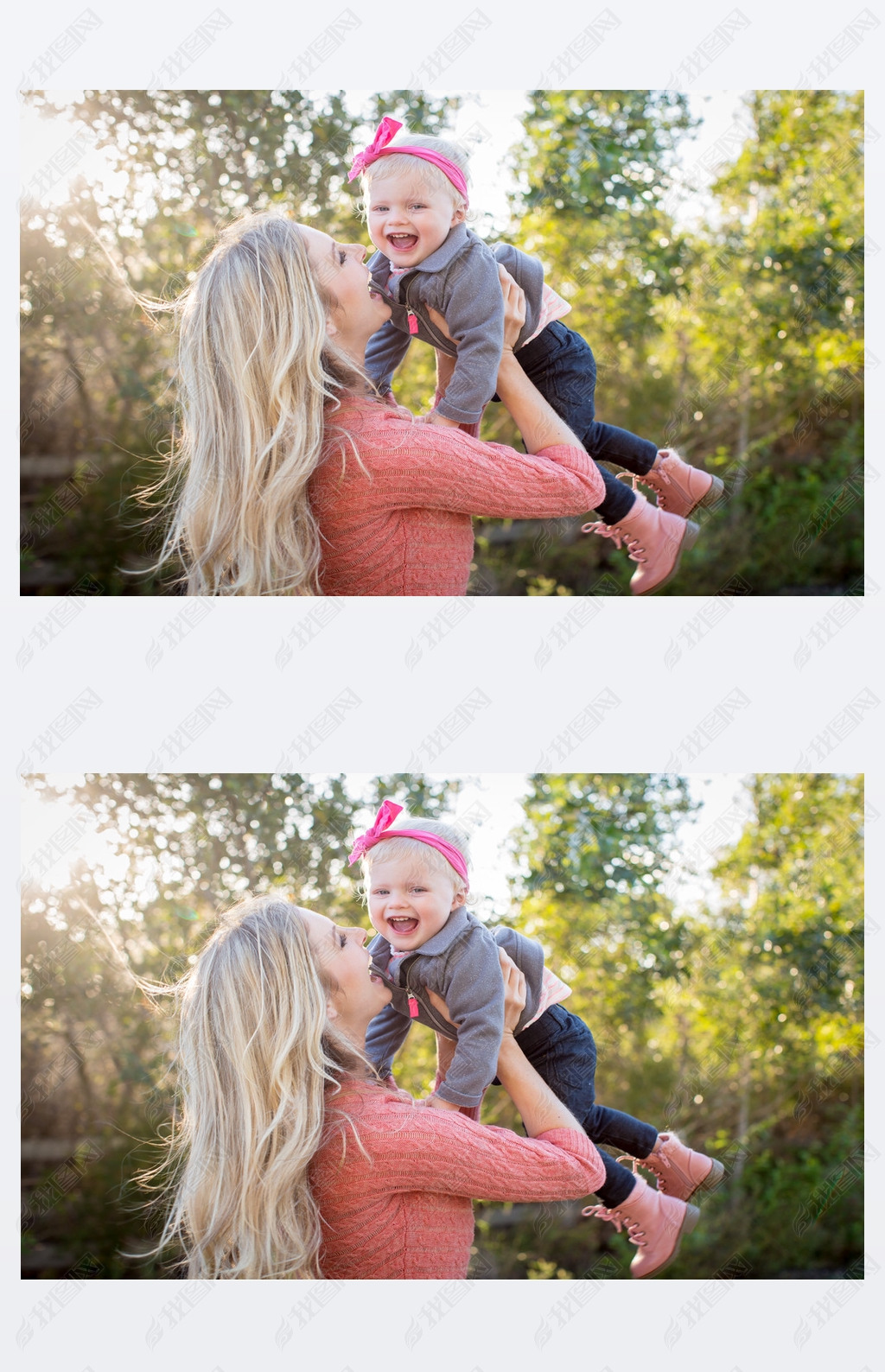 Mom and daughter