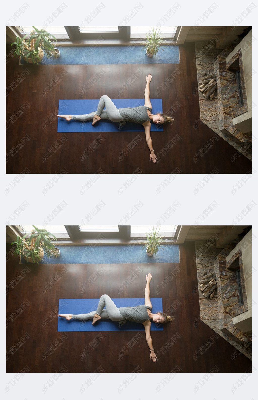 Yoga at home: Revolved Abdomen Pose