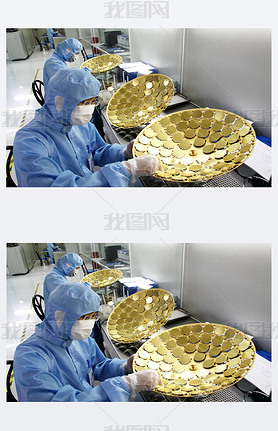 Workers manufacture LED chips in the clean room at the plant of Shandong Inspur Huaguang Optoelectro