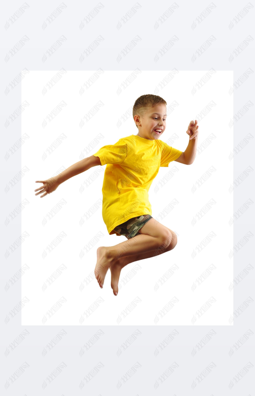 enfant exercer et le saut