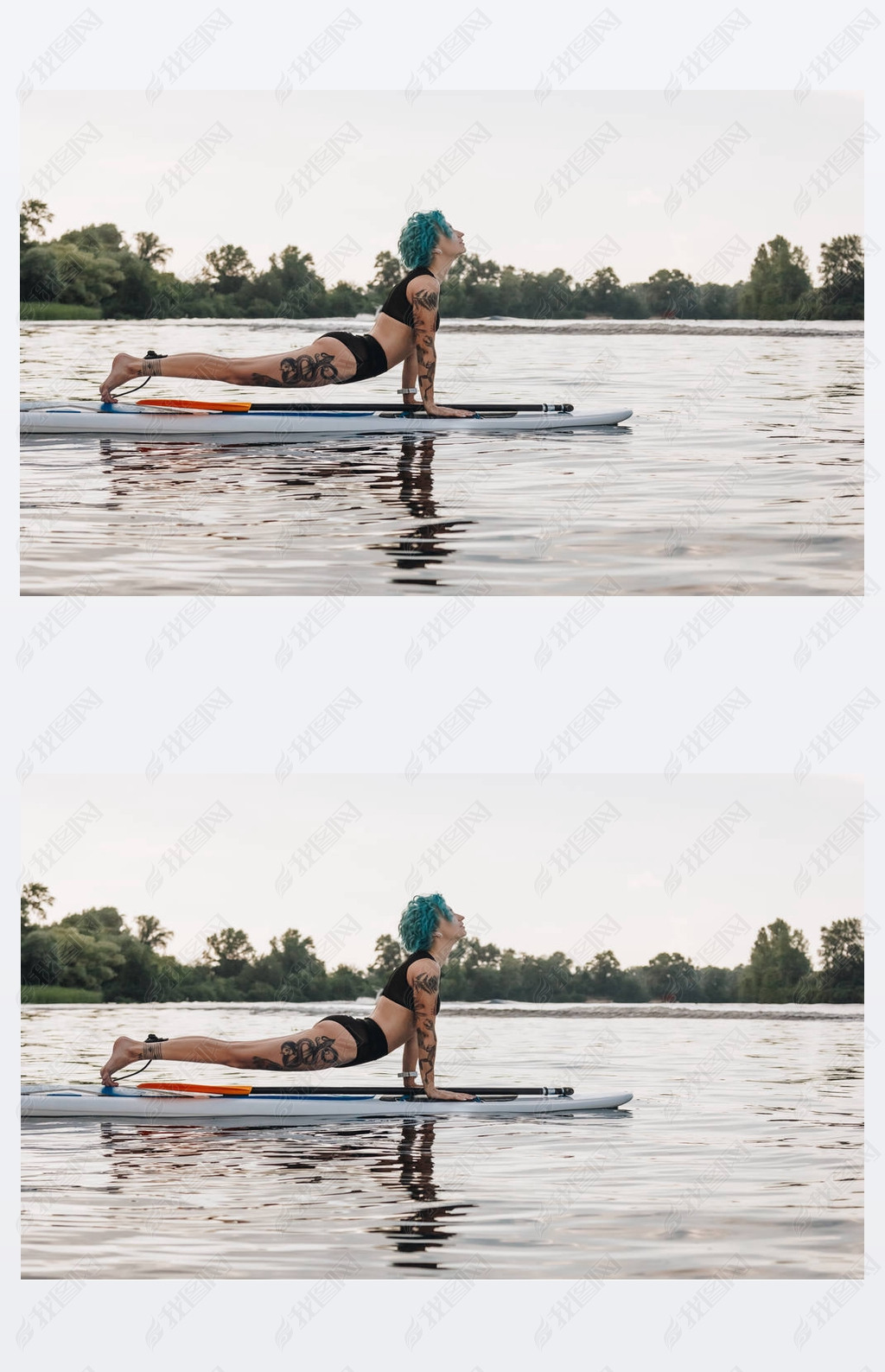 Ůɫͷϰ٤ paddleboard ˮСԵĹ (Urdhva ȮȮ)