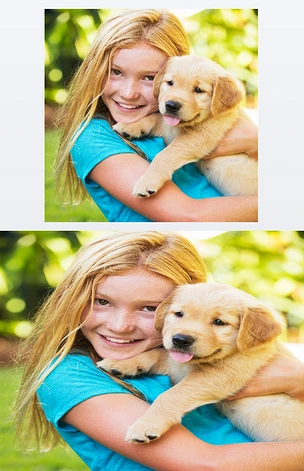 可爱的年轻女孩与小狗