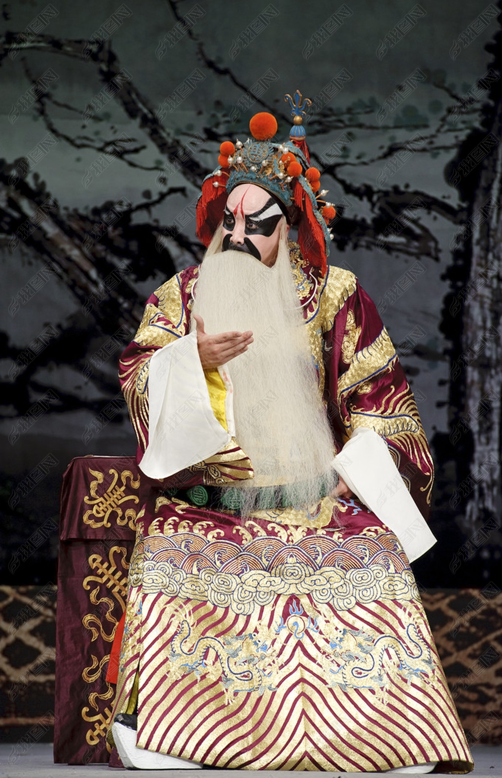 中国传统戏曲演员与舞台表演服装