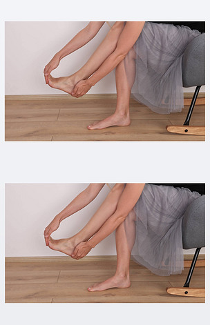 原创疲惫的腿按摩平脚按摩姿势矫正物理治疗版权可商用