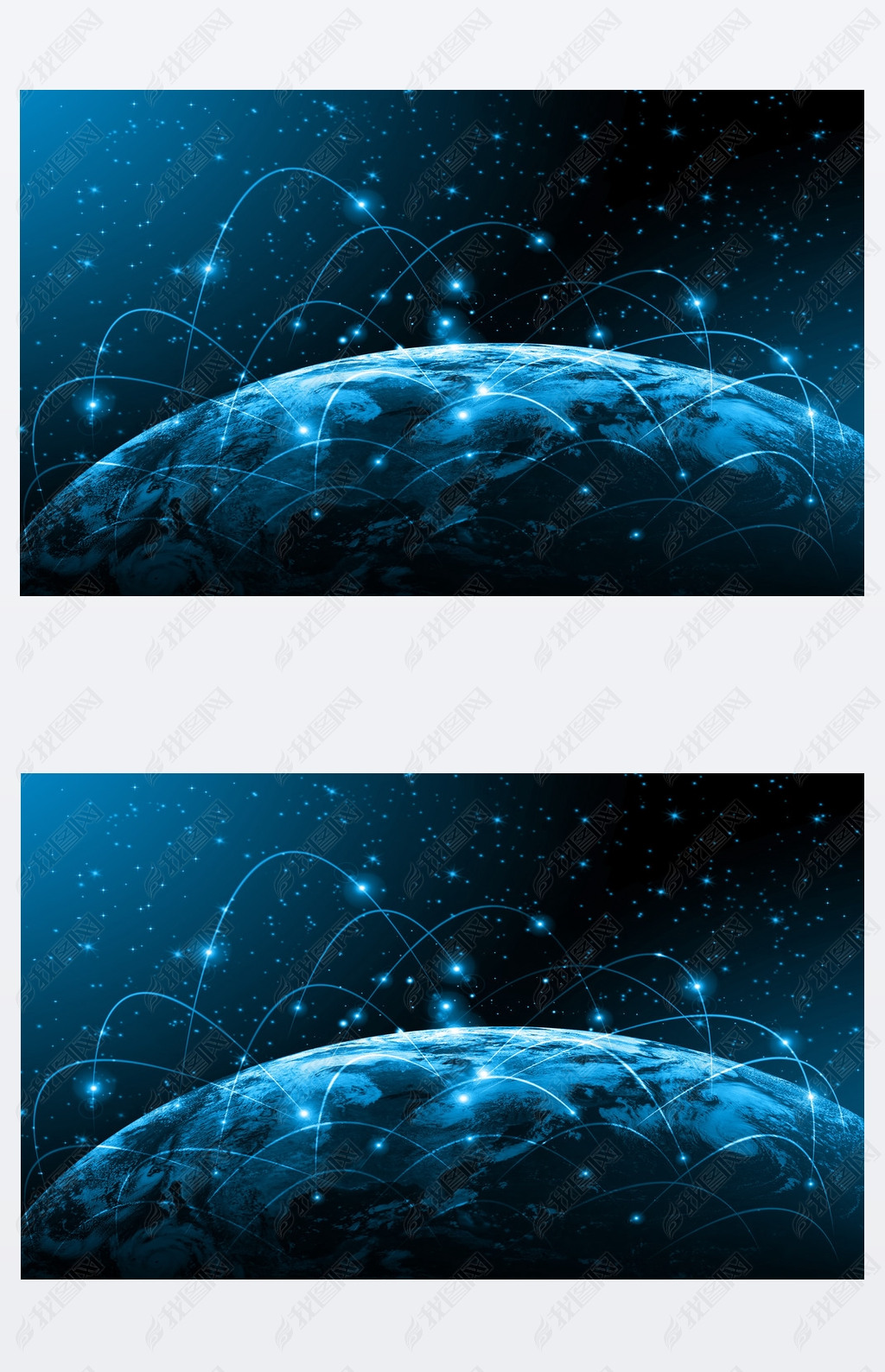 Best Internet Concept of global business. Globe, glowing lines on technological background. Elements
