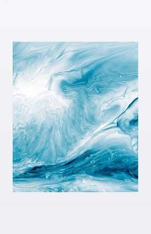 蓝色创意抽象手绘背景, 大理石纹理, 抽象海洋, 布面油画碎片。现代艺术。当代艺术.