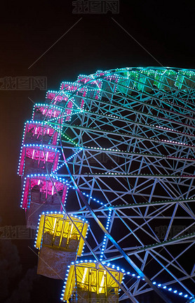 Ferris wheel in Vigo Christmas Lighting