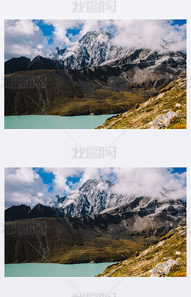 ɽƲʡɽ羰鿴 Gokyo ơᲴϲɽ, ѩǸ߷, 岻Զ.