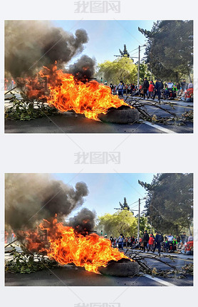 Fotografia tomada en el paro nacional en Ecuador en Octubre del 2019