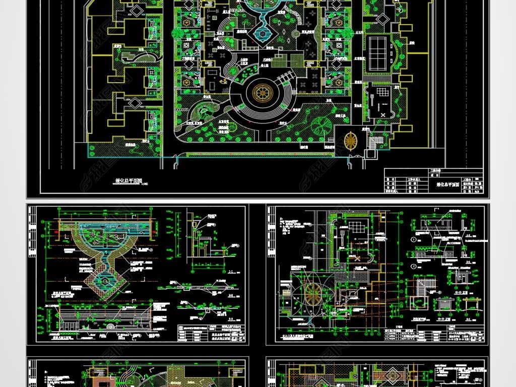庭院景观设计cad施工图下载-编号26057339-园林cad图纸-我图网