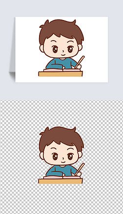 学习元素免抠元素|学生学习手绘卡通元素