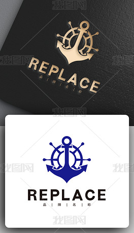 原创船锚logo