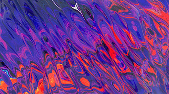 4k高清炫丽色彩斑斓流动唯美抽象背景彩墨创意