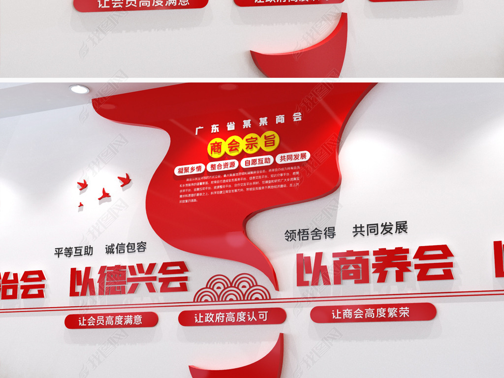 商会文化墙商会宗旨文化墙协会文化墙