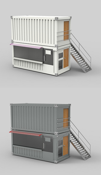 集装箱房子犀牛3D模型