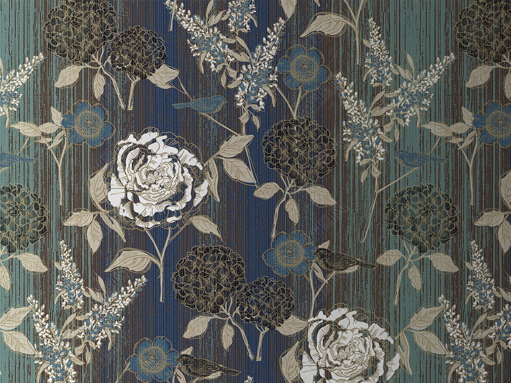 现代简约植物花卉复古墙纸壁布墙布背景墙下载-编号26104507-植物壁纸