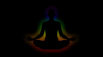 Aura, chakra, upplysning i sinnet i meditation