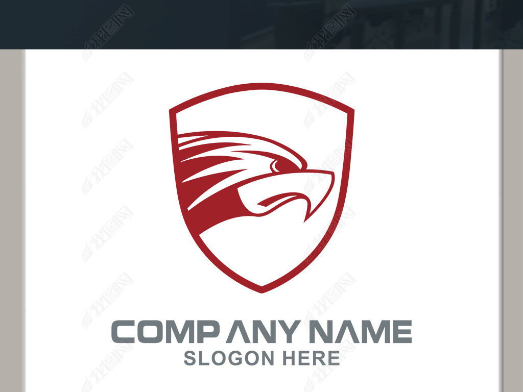 鹰头盾牌logo1