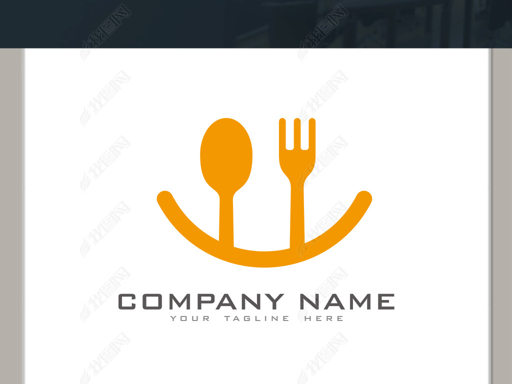 刀叉餐饮logo