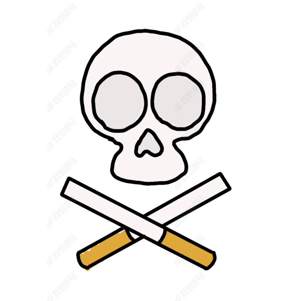 世界无烟日背景烟雾骷髅元素矢量素材下载-编号20427252-公益海报-我