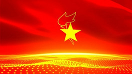 少队队旗飘扬少先队宣传片头晚会背景视频