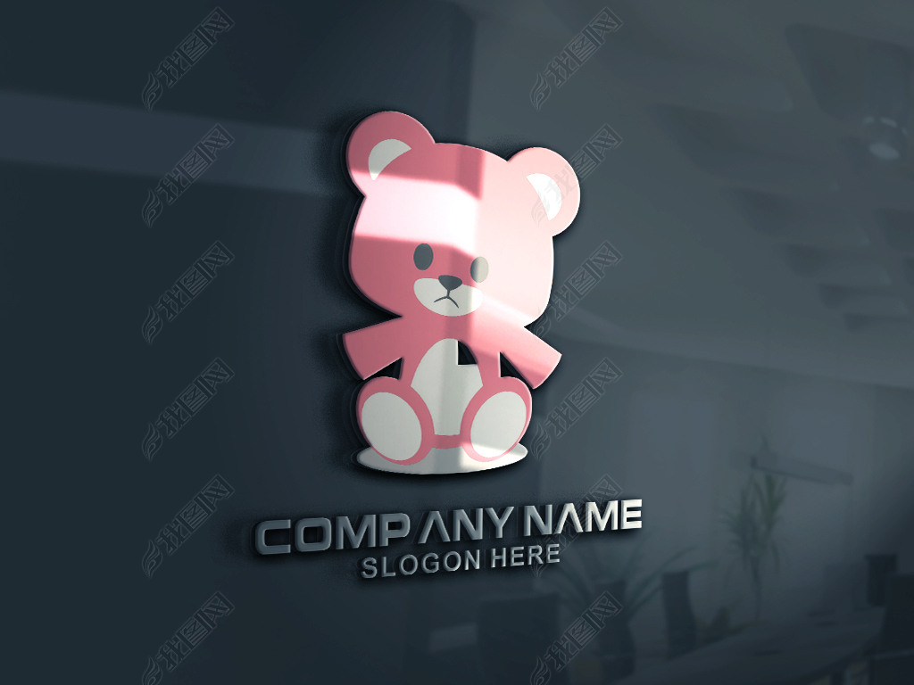 卡通熊公仔logo