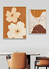 轻奢现代简约抽象小清新花卉客厅餐厅装饰画3
