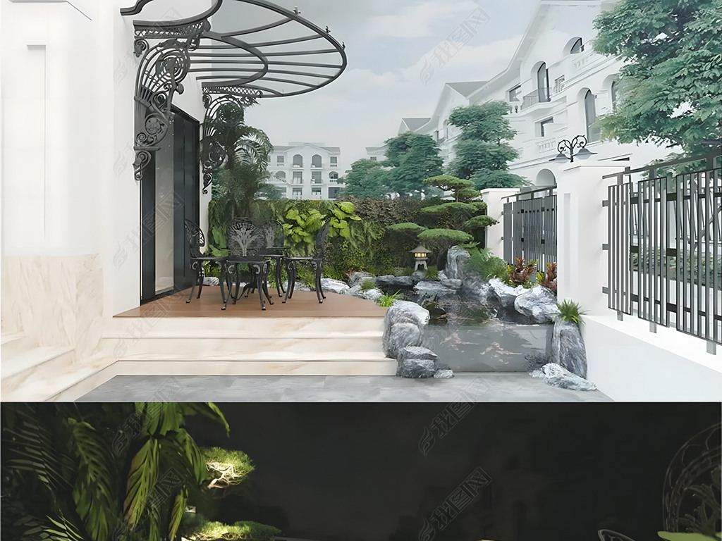 别墅景观3D模型
