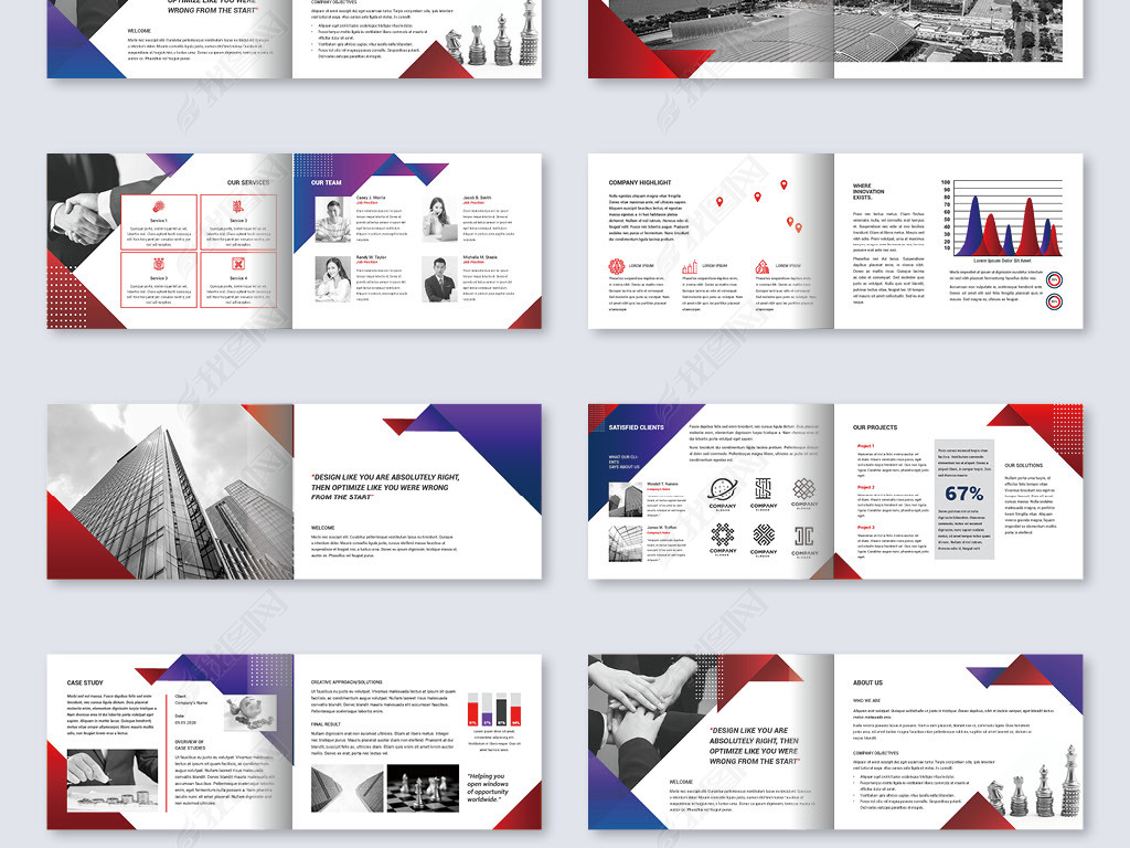 现代企业赞助方案手册ai排版模板下载-编号26648831-产品画册-我图网